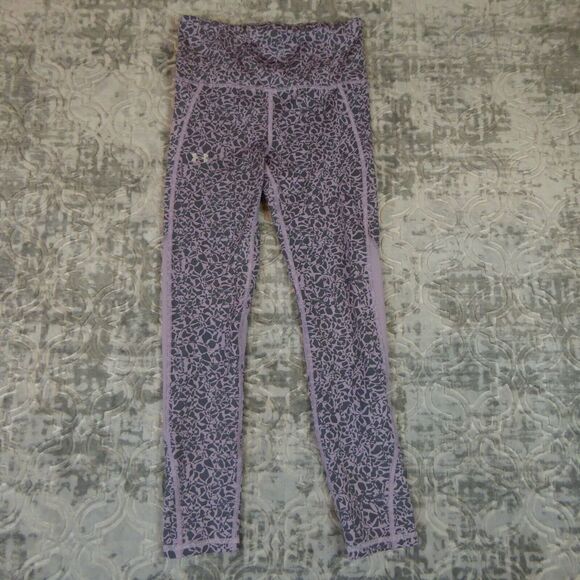 Under Armour Pants Womens Extra Small Gray Compression Legging Heatgear Athletic - Picture 1 of 11